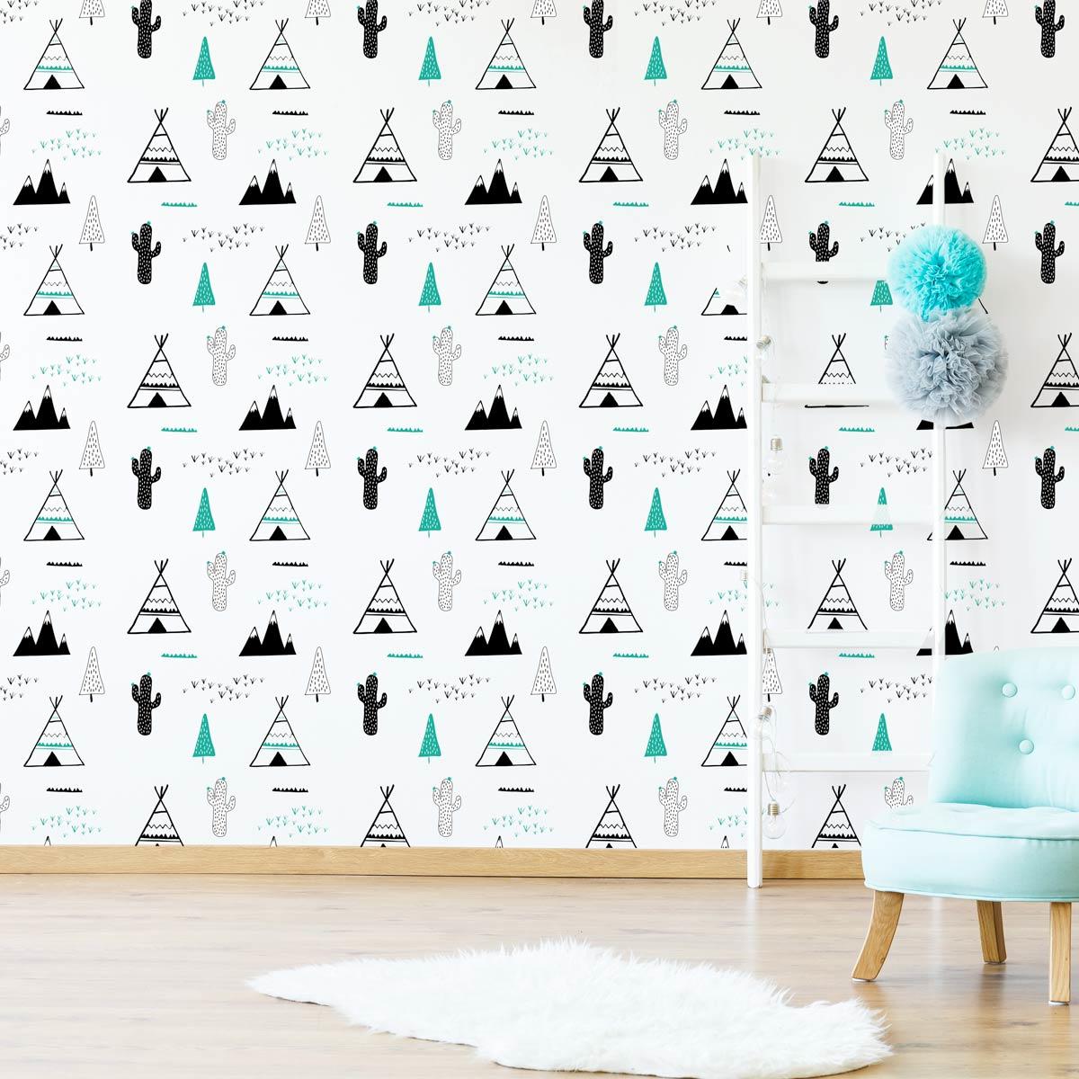 Papier-peint-Cactus-enfant