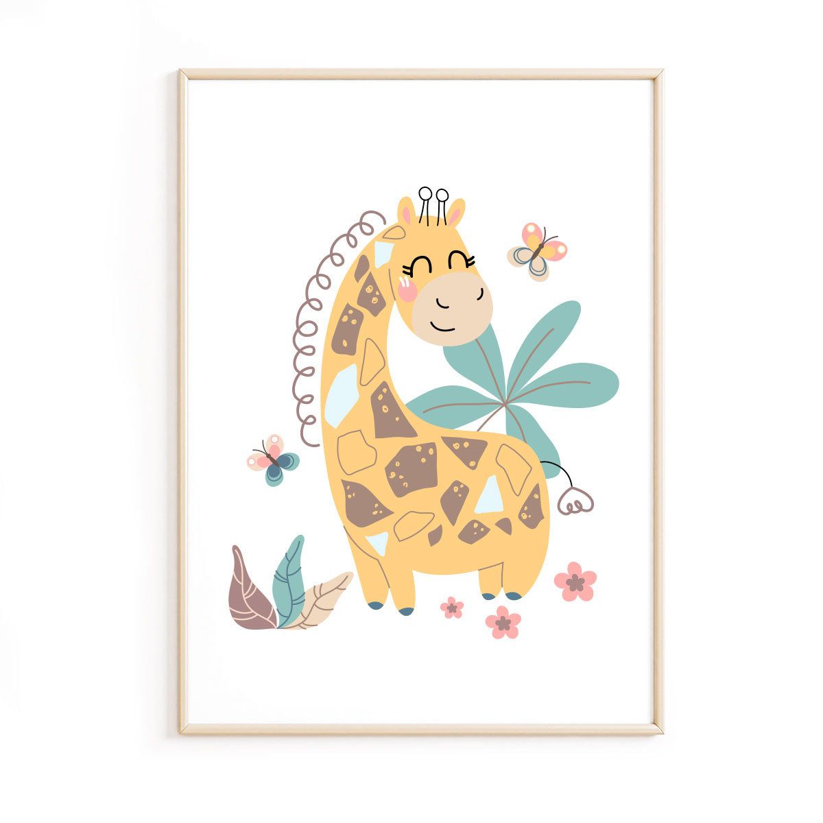 affiche-girafe-chambre-bébé