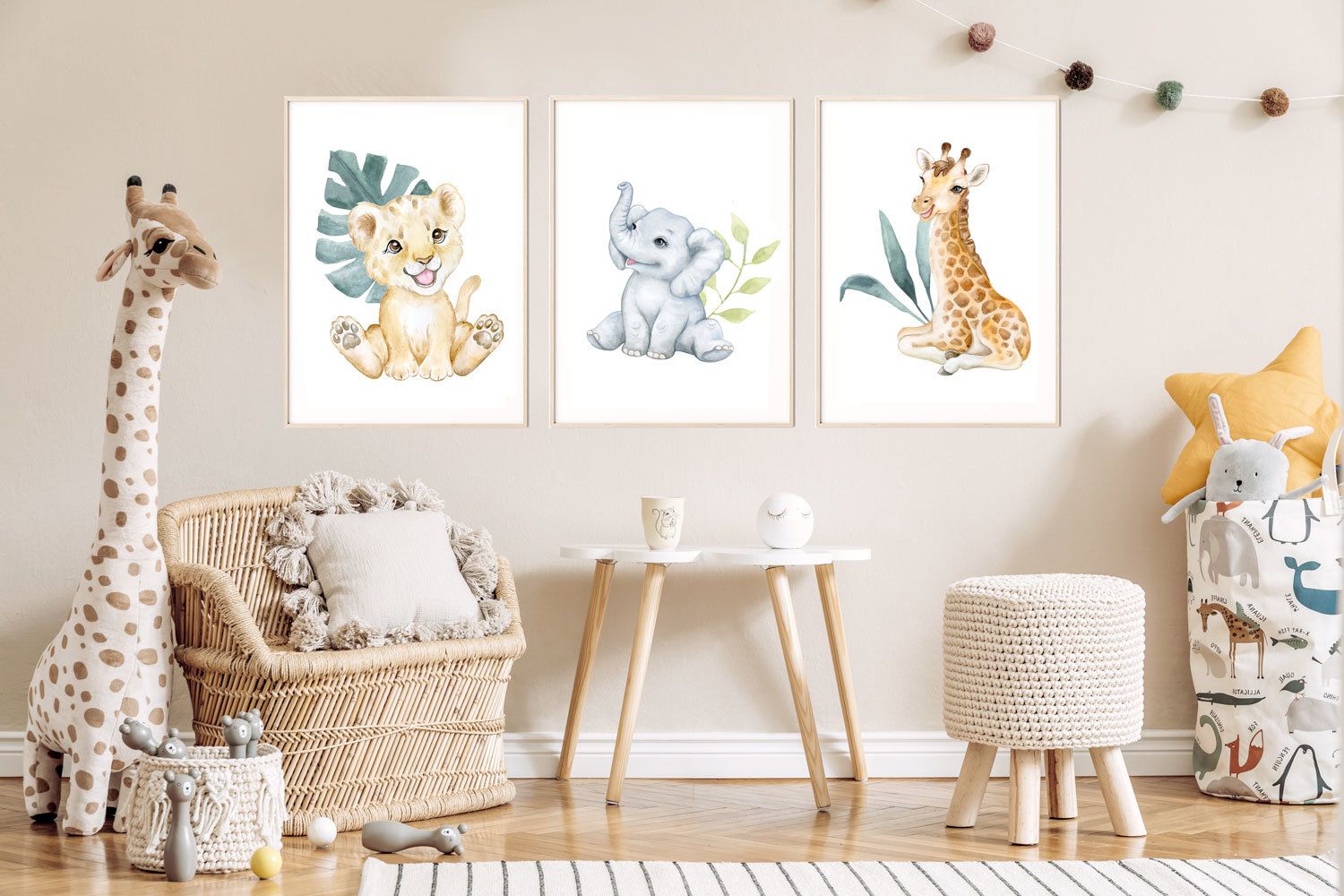 lot-de-3-affiches-safari