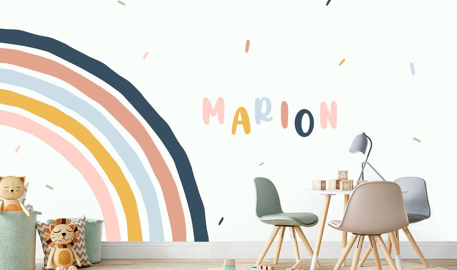 mock-up-papier-peint-arc-en-ciel-personnalisé