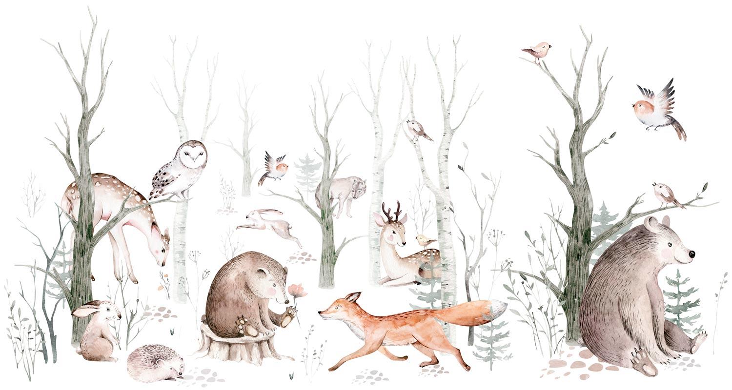 motif-papier-peint-foret