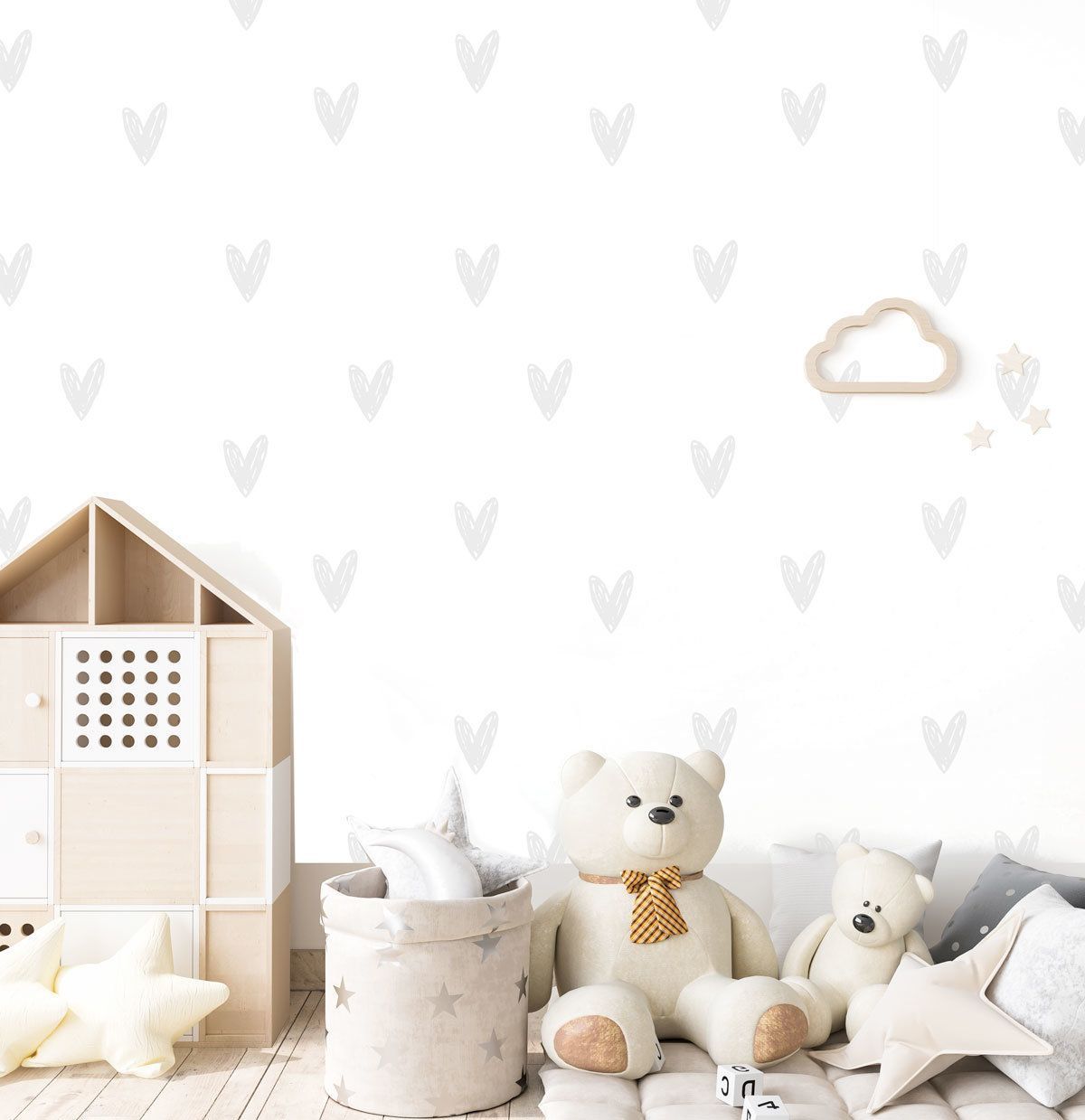papier-peint-bébé-coeur-gris
