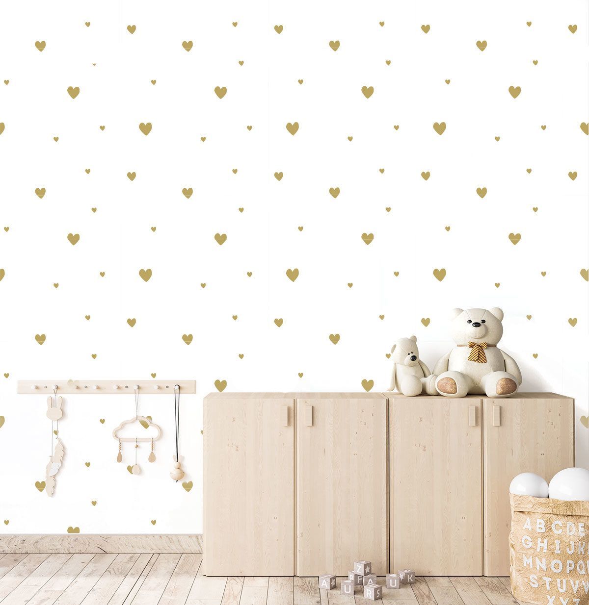 papier-peint-coeur-doré