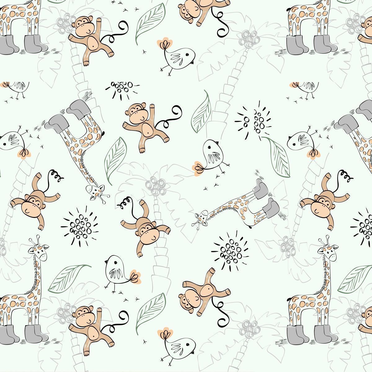 papier-peint-enfant-singe