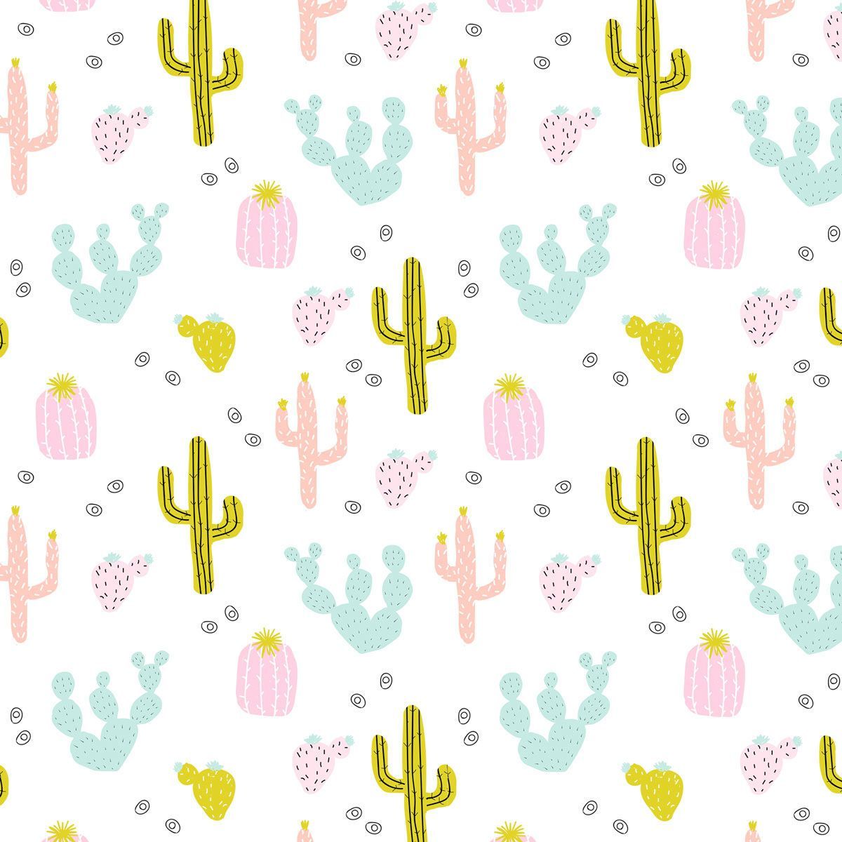 papier-peint-motif-cactus