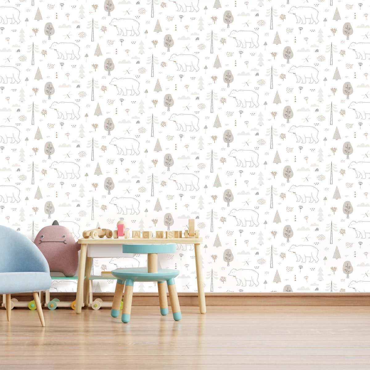 papier-peint-ours-polaire-enfant