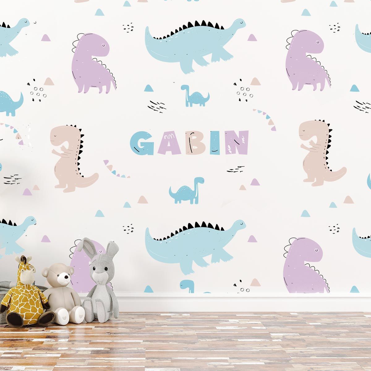 papier-peint-personnalisé-garcon-dinosaure