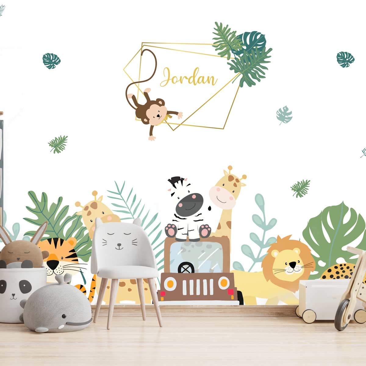 papier-peint-safari-personnalisé