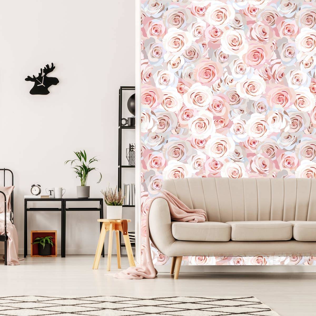 papier-peint-rose-eternel