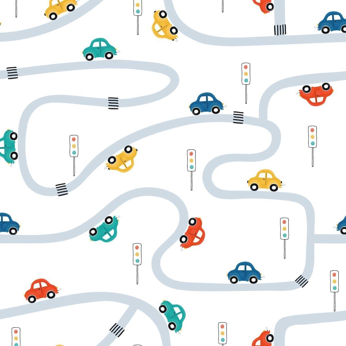 papier peint voiture pour bébé