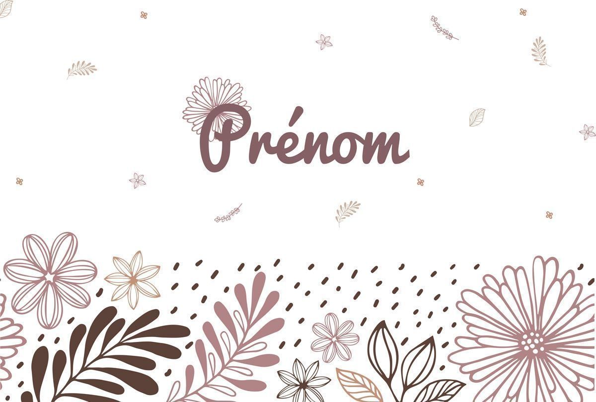 papier-peint-fleurs-personnalisé