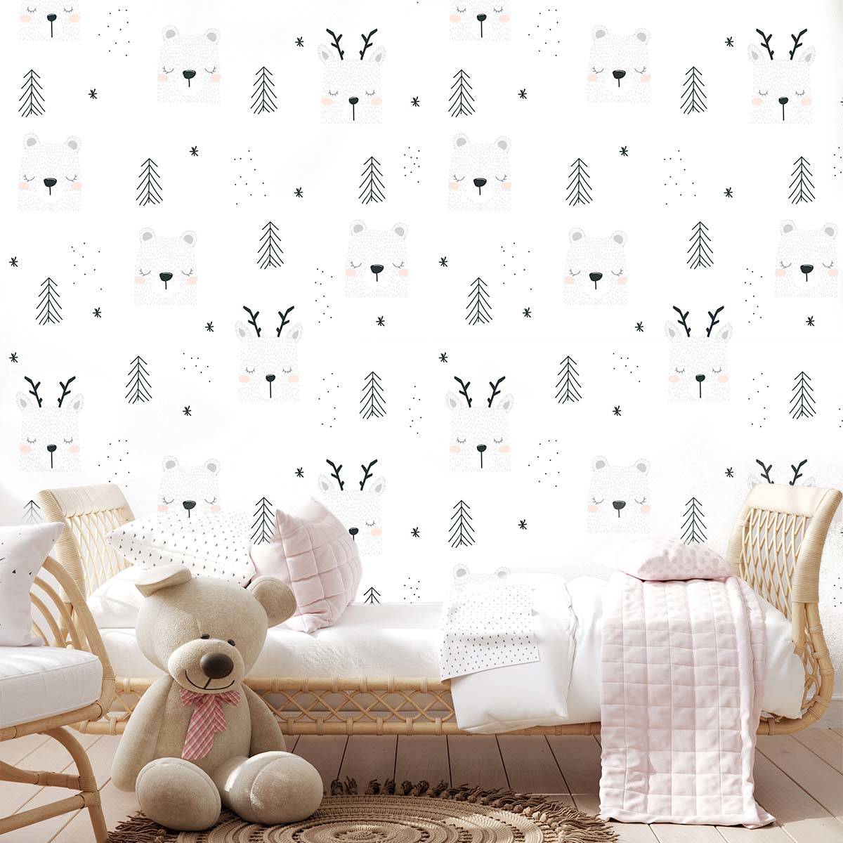 papier-peint-scandinave-fille