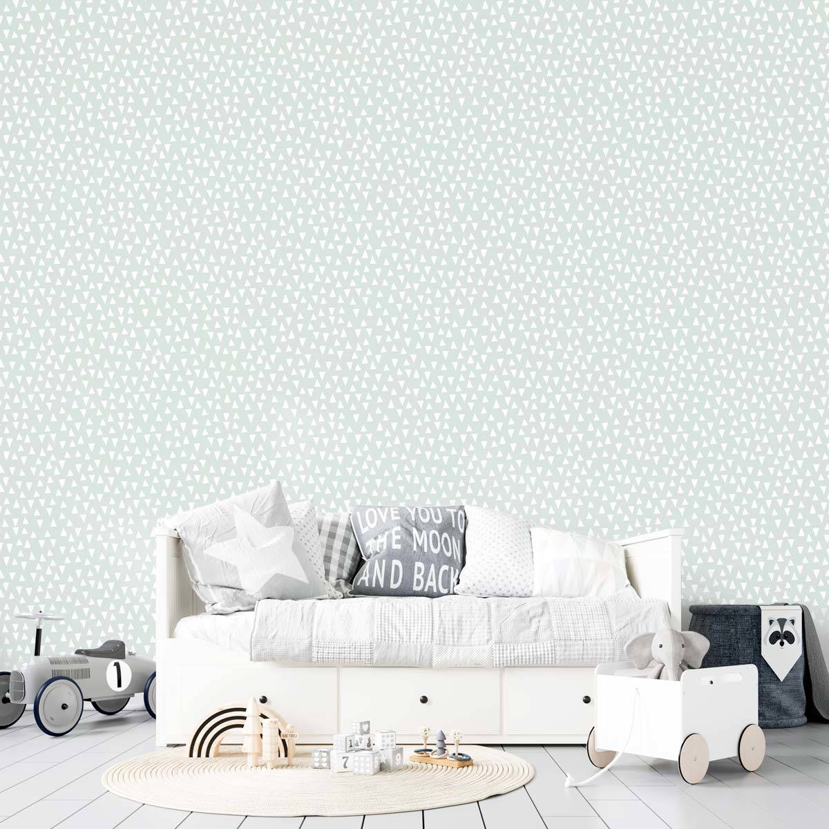 papier-peint-vert-a-petit-motif