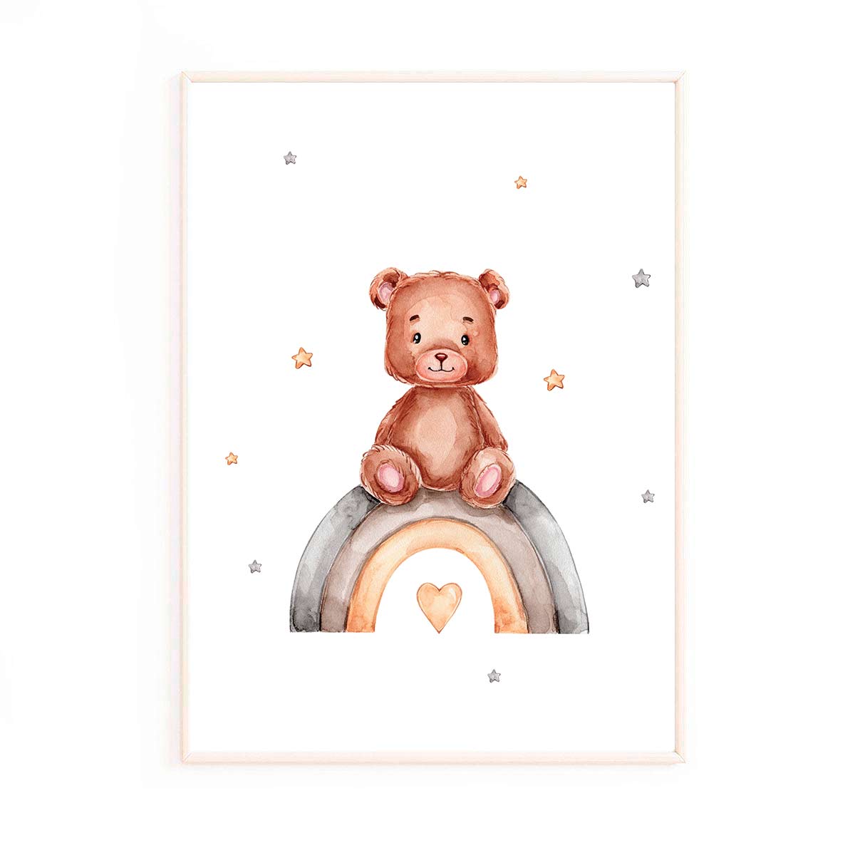 affiche-ourson-arc-en-ciel-bébé