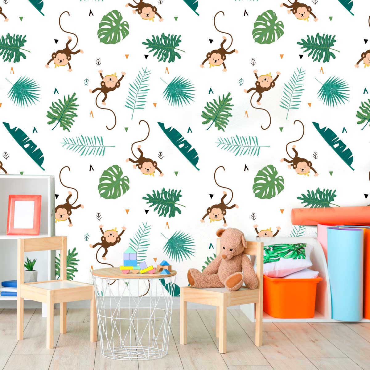 papier-peint-singe-enfant