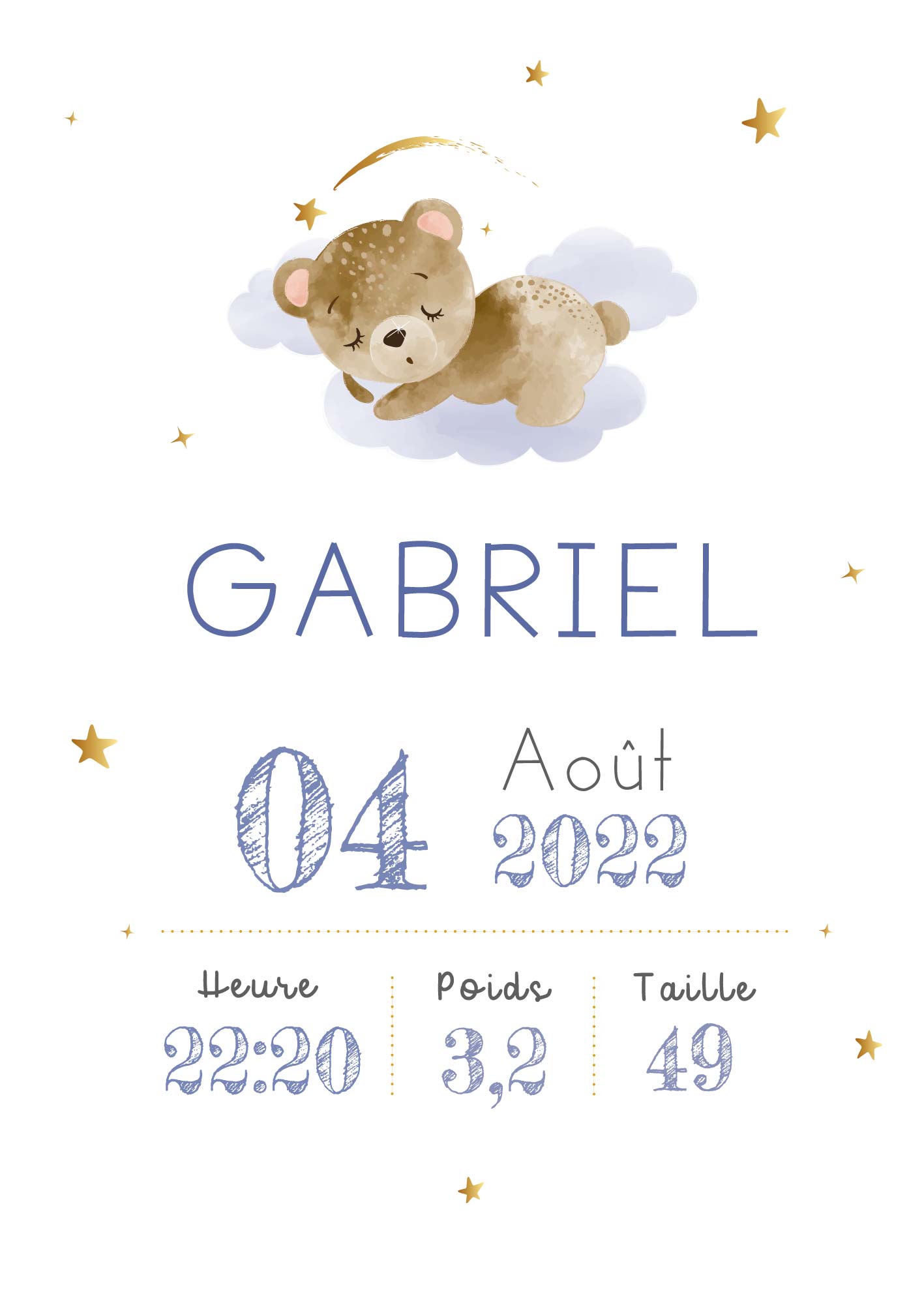 affiche-de-naissance-ourson