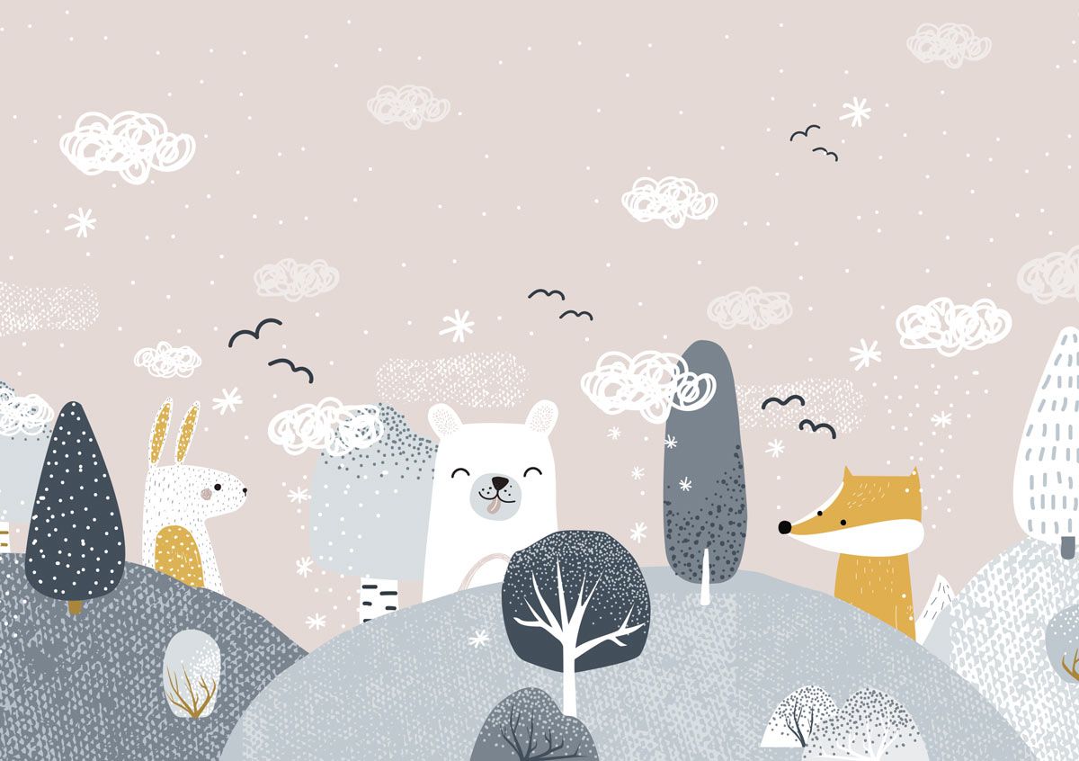 papier-peint-animaux-fille
