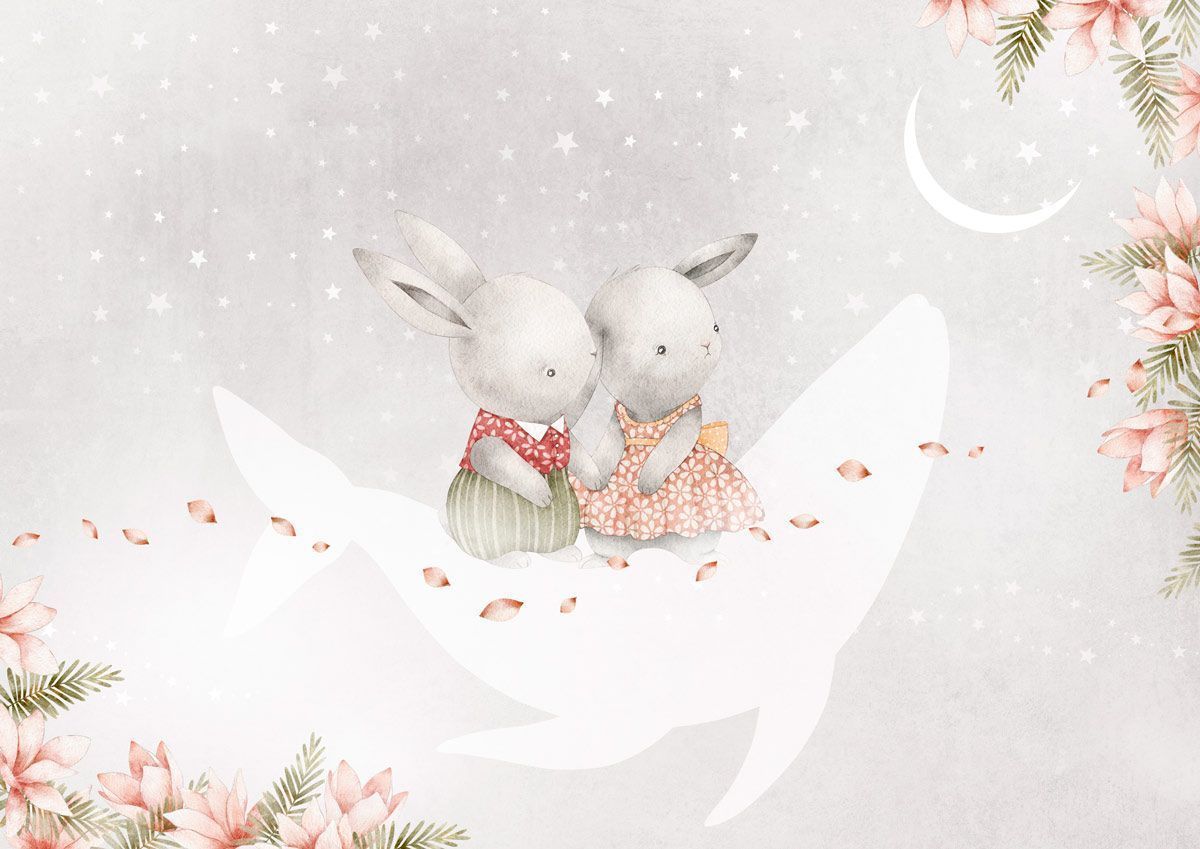 papier-peint-lapin-in-love