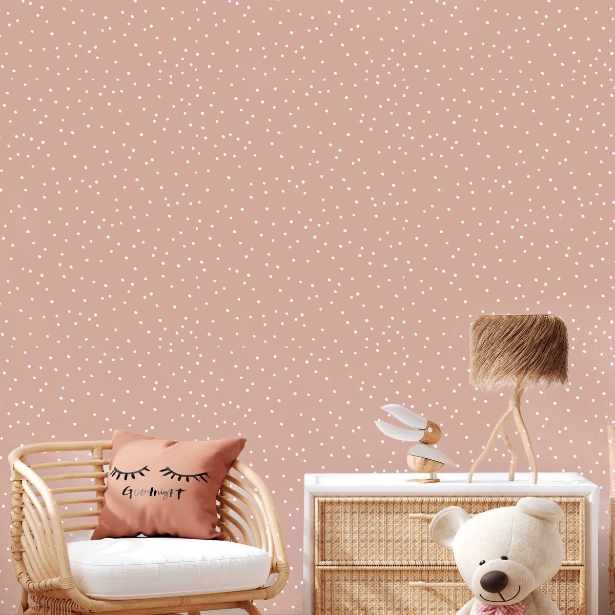 papier-peint-petit-pois-rose