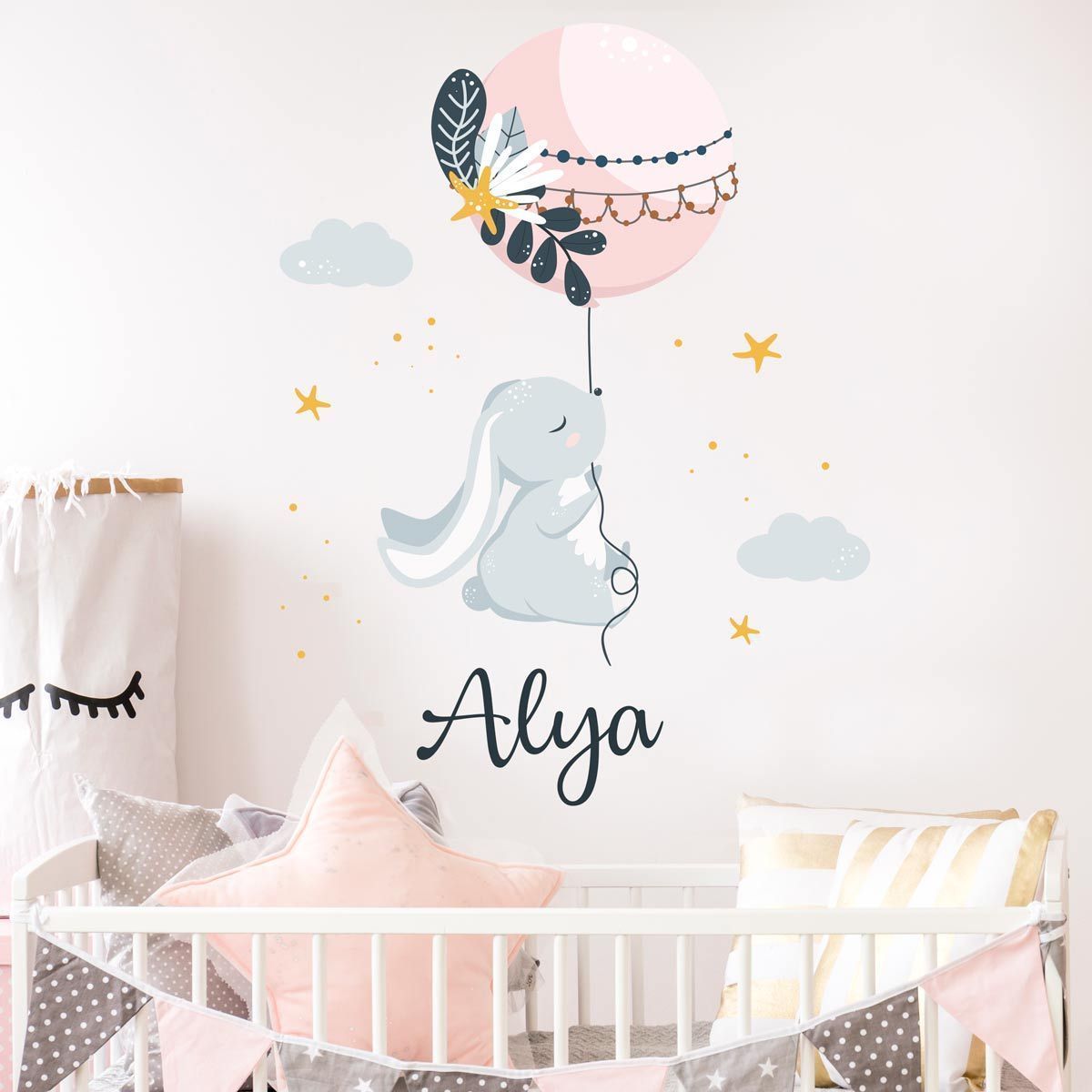 sticker-lapin-boheme-bébé