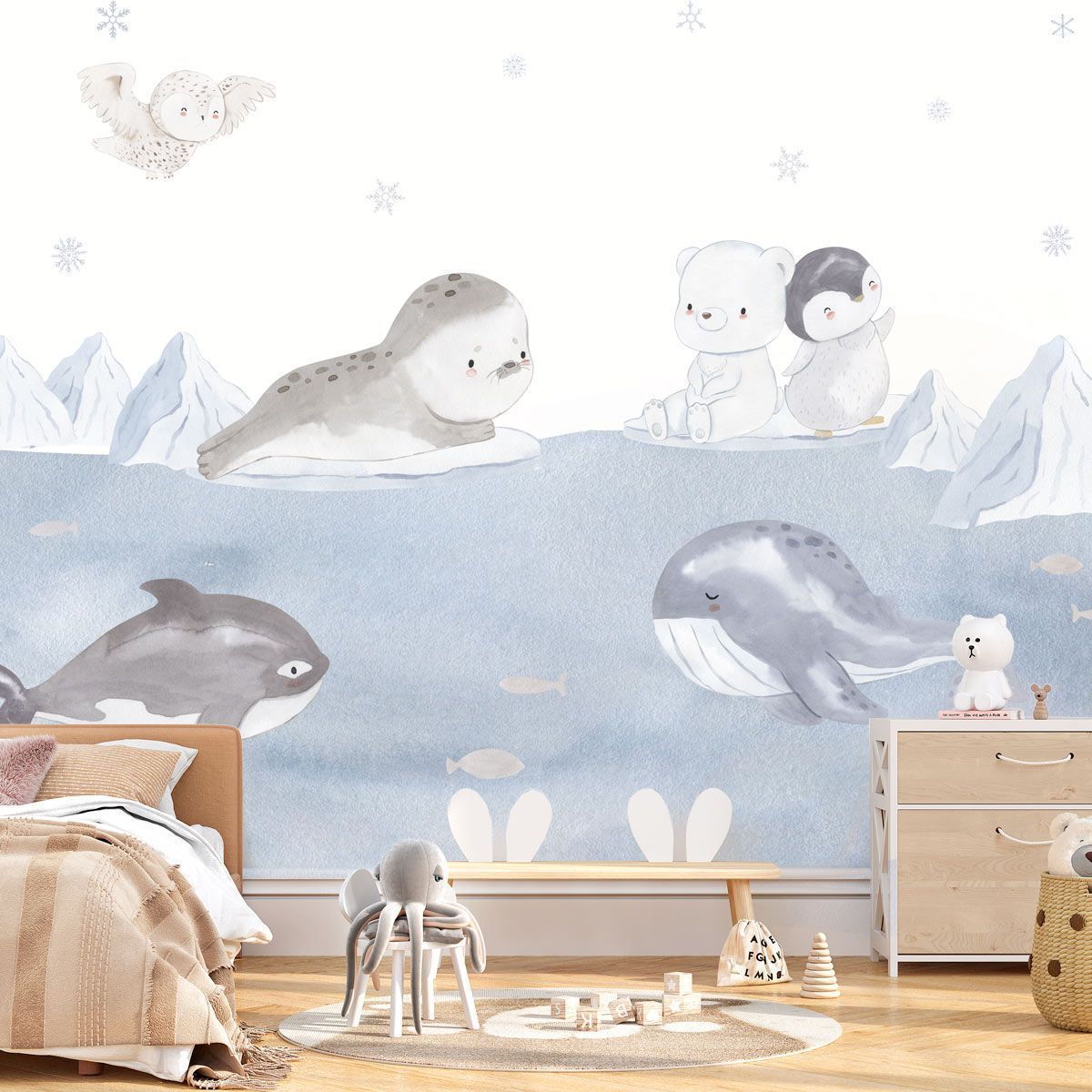 papier-peint-bébé-antarctique