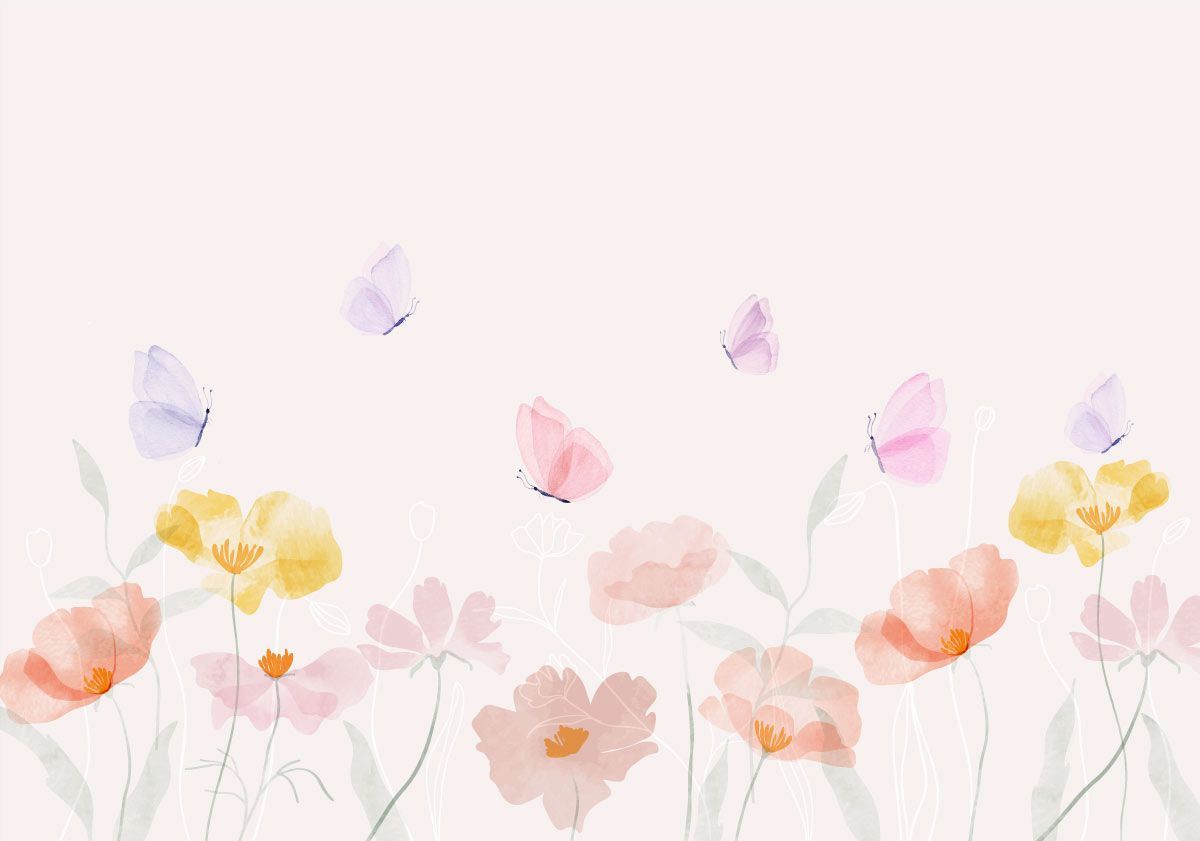 papier-peint-fleurs-chambre-enfant