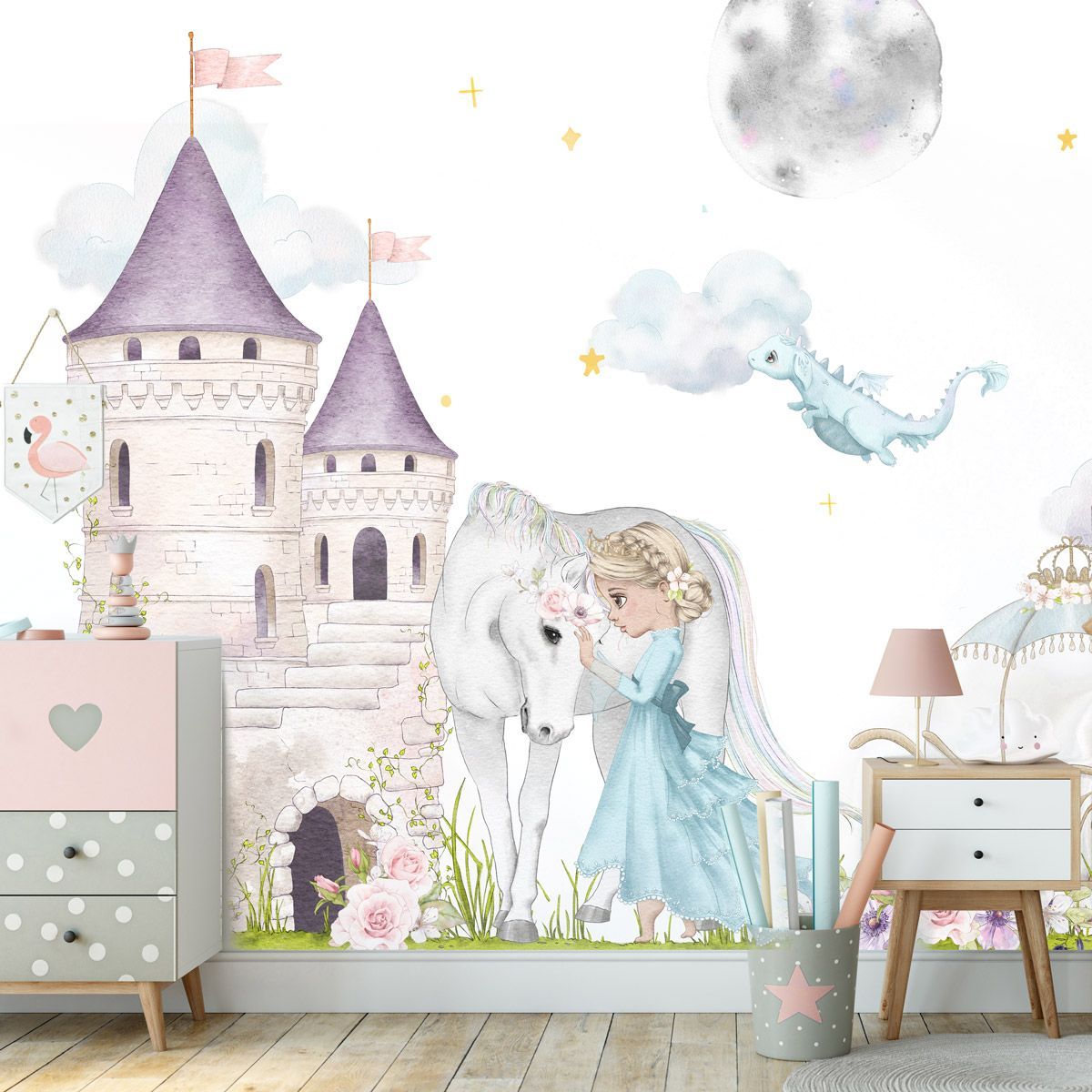 papier-peint-chateau-de-princesse