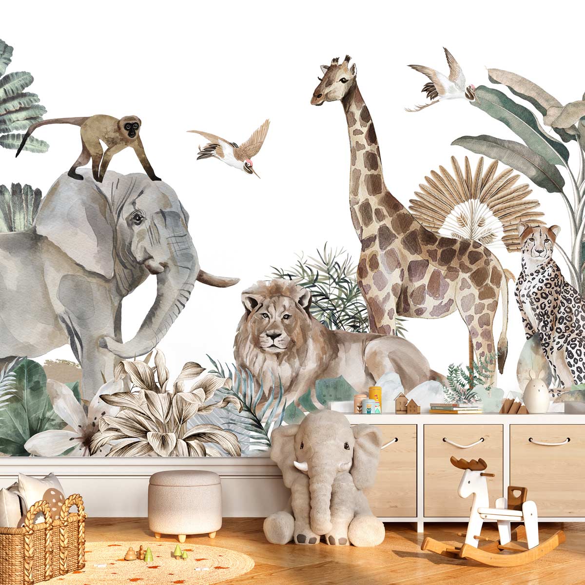papier-peint-safari-enfant