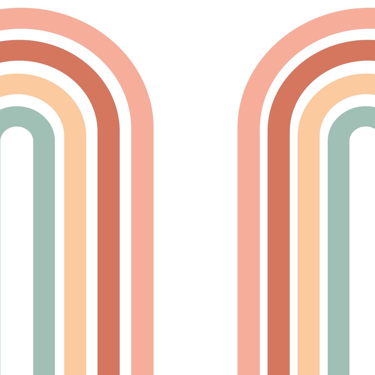 Papier-peint-arche-arc-en-ciel