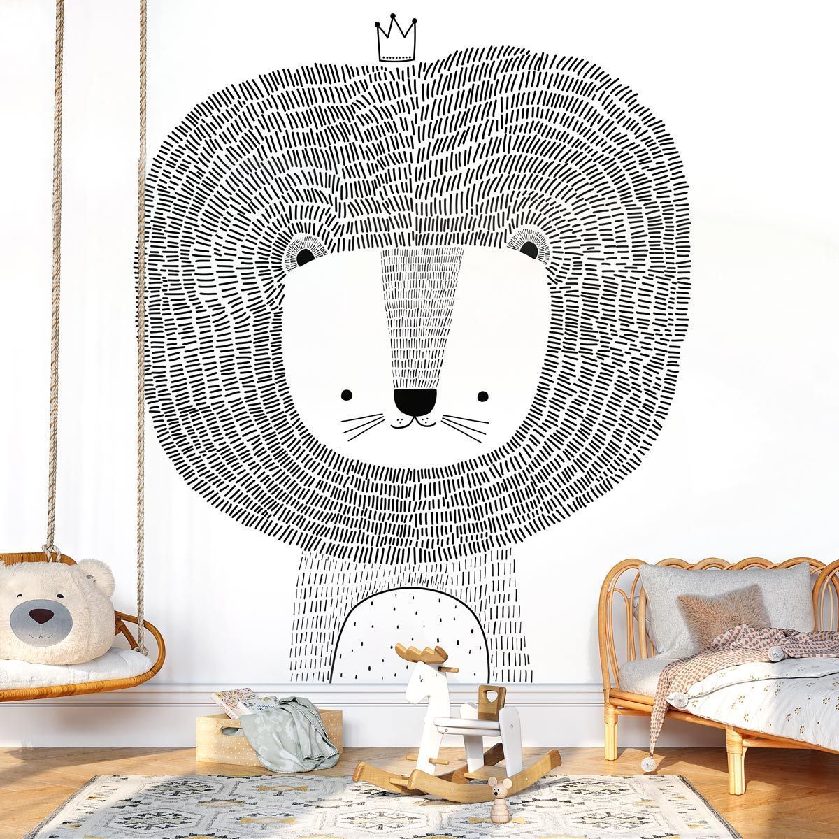 papier-peint-lion-enfant