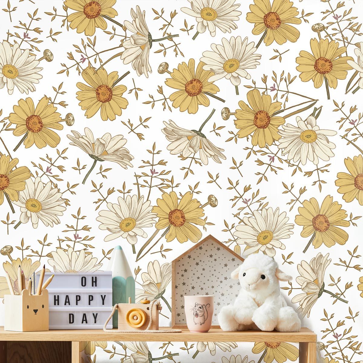 papier-peint-marguerite