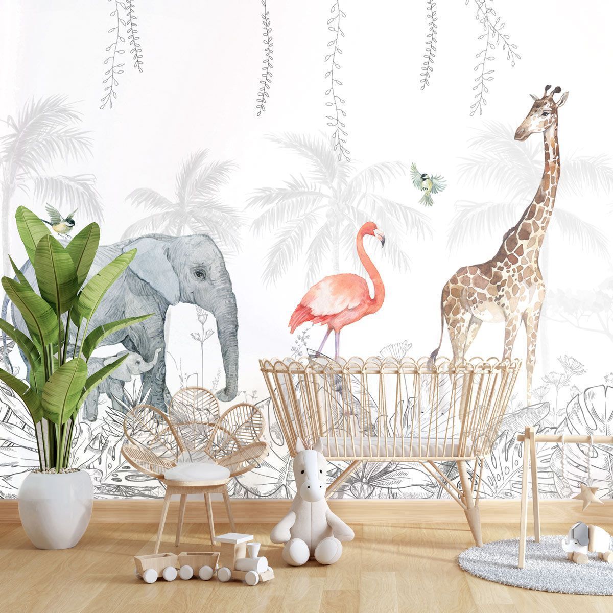 papier-peint-savane-pour-enfant
