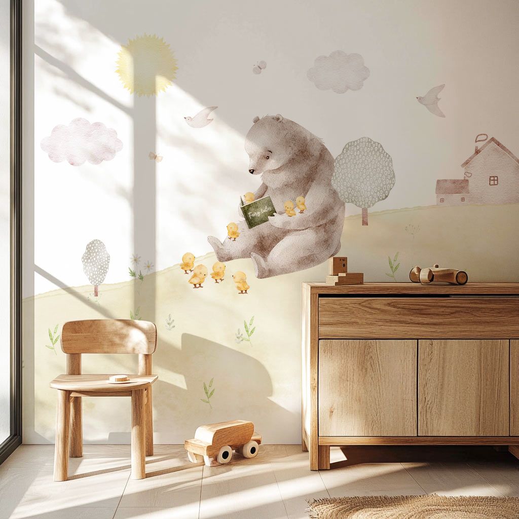 papier-peint-ours-pour-enfant