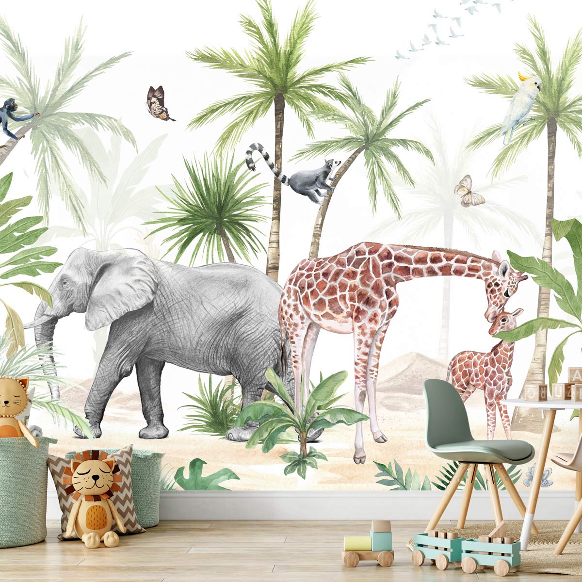 papier-peint-savane--enfant