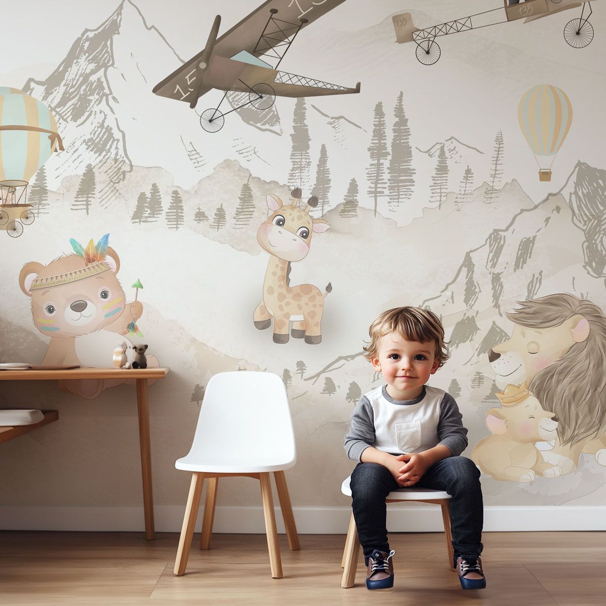 papier peint aventure bébé