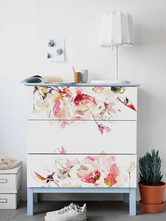 commode enfant papier peint