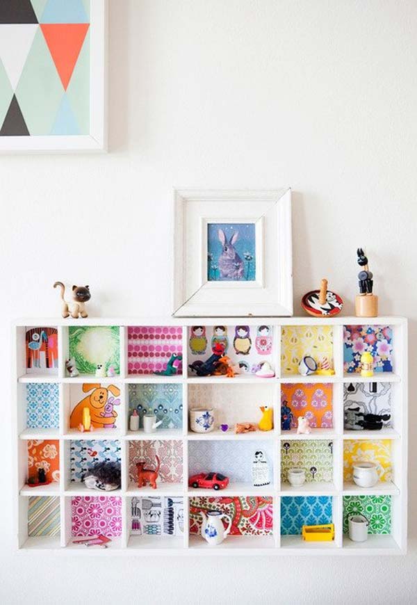 meuble papier peint diy
