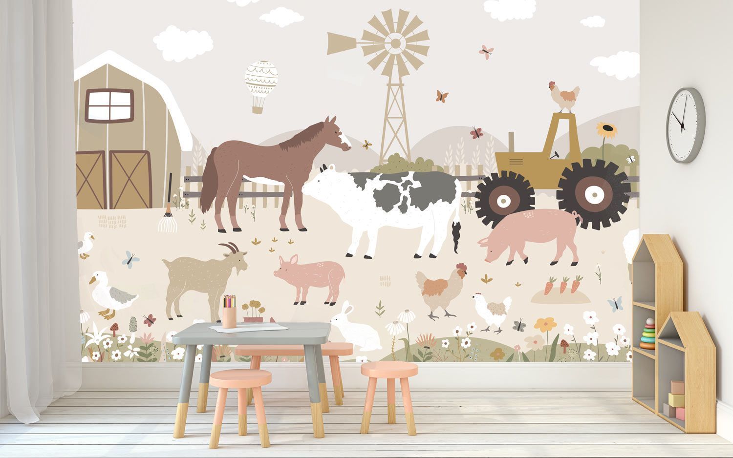 papier-peint-animaux-de-la-ferme