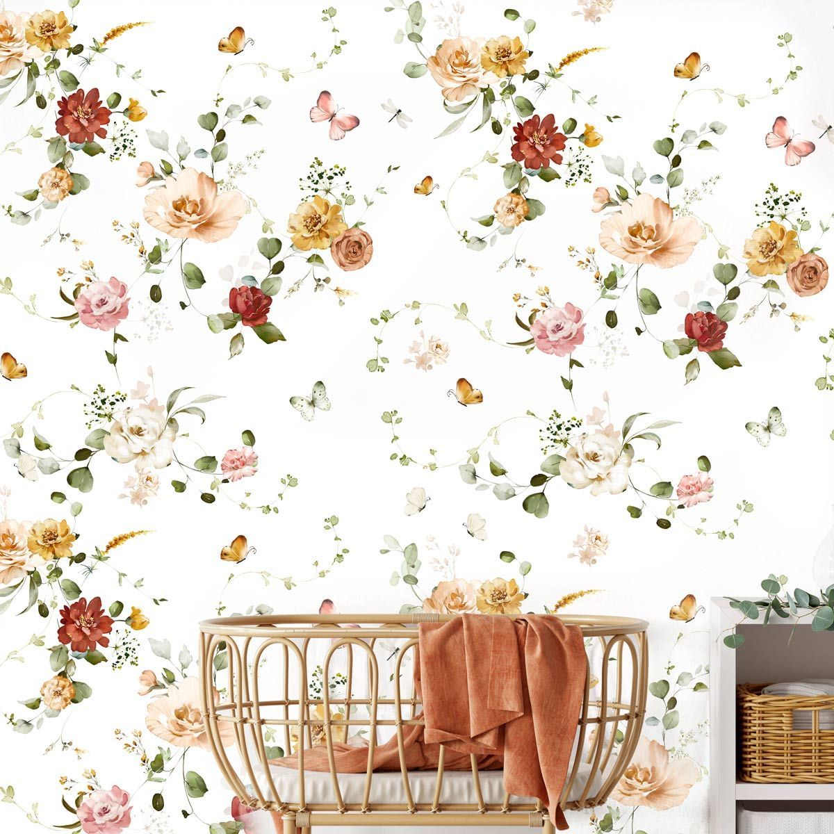 papier peint floral