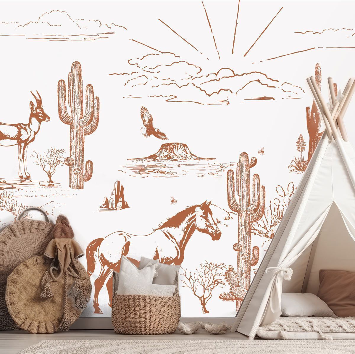papier-peint-cow-boy-enfant
