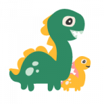 papier peint dinosaure