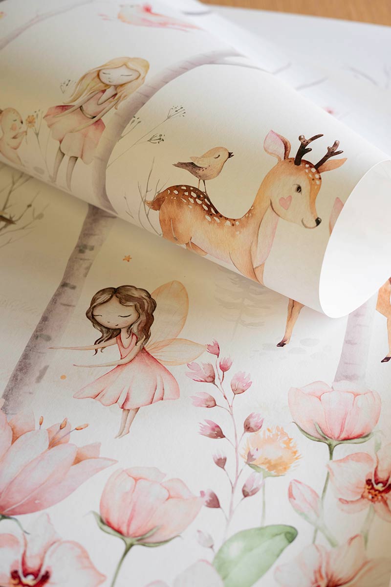 papier-peint-foret-magique