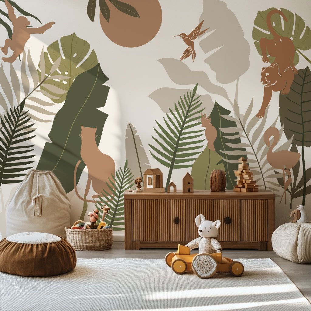 papier-peint-jungle-contemporain-enfant