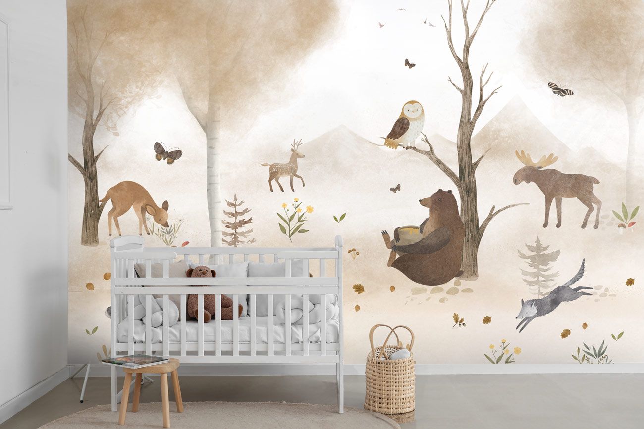 papier-peint-foret-enfant