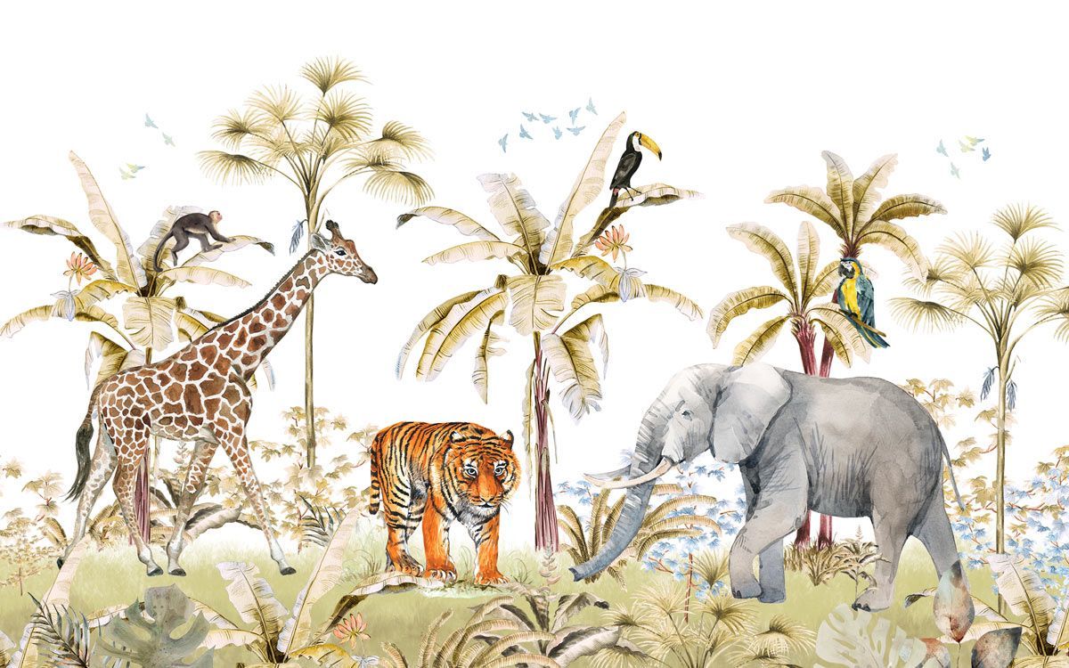 papier-peint-savane-bébé