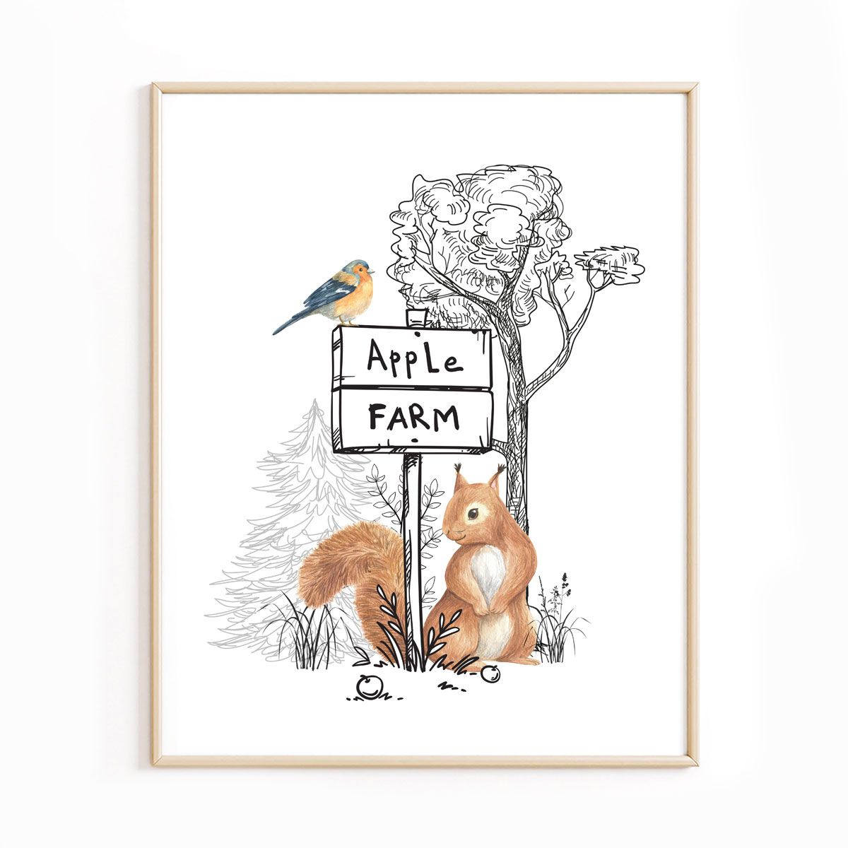 Affiche forêt enfant