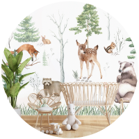 papier peint forêt