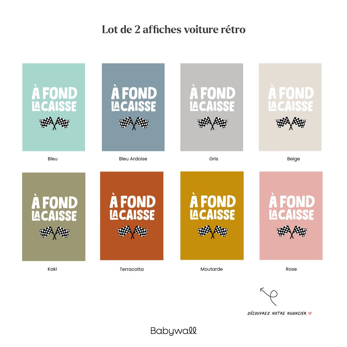 nuancier affiche voiture