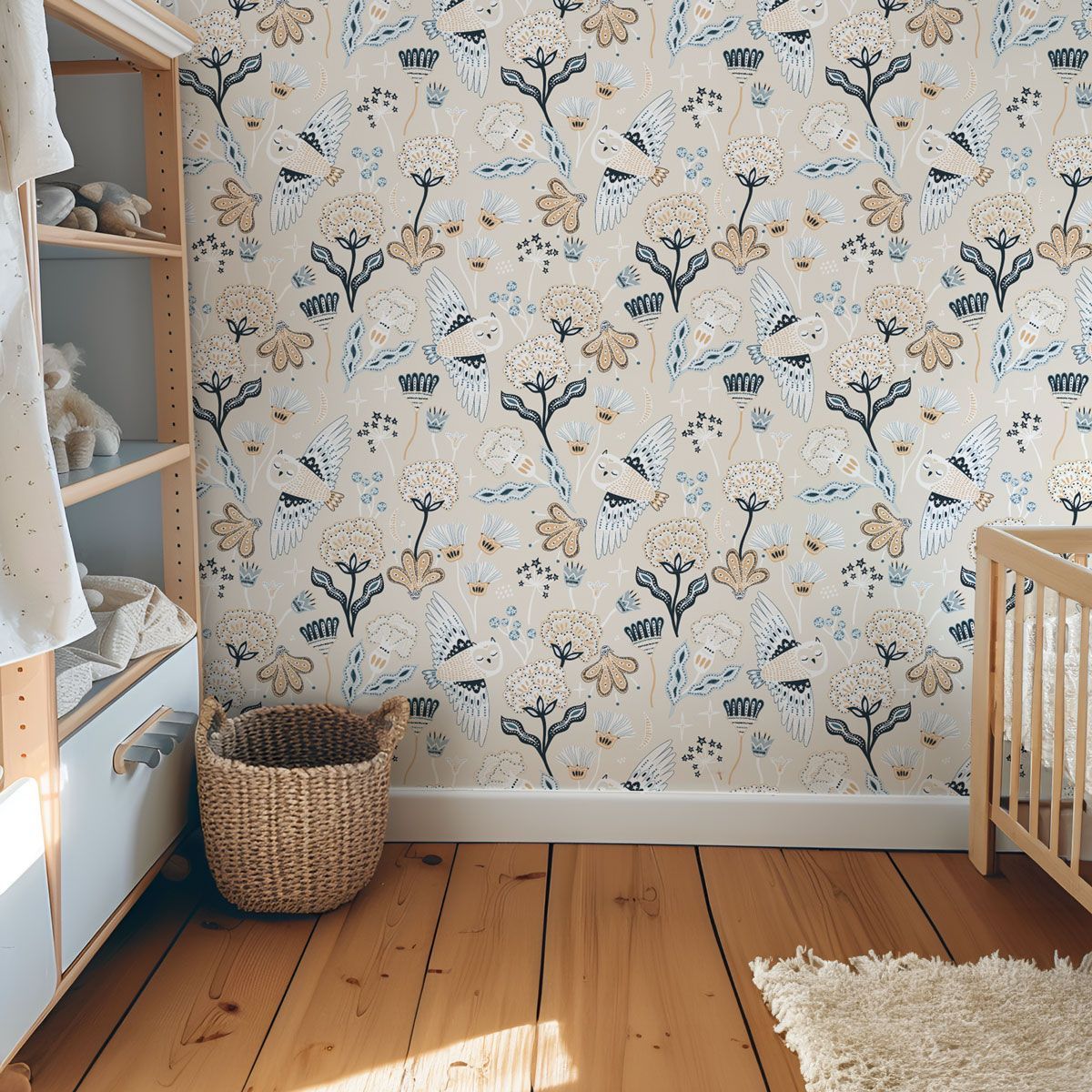 papier-peint-chouette enfant