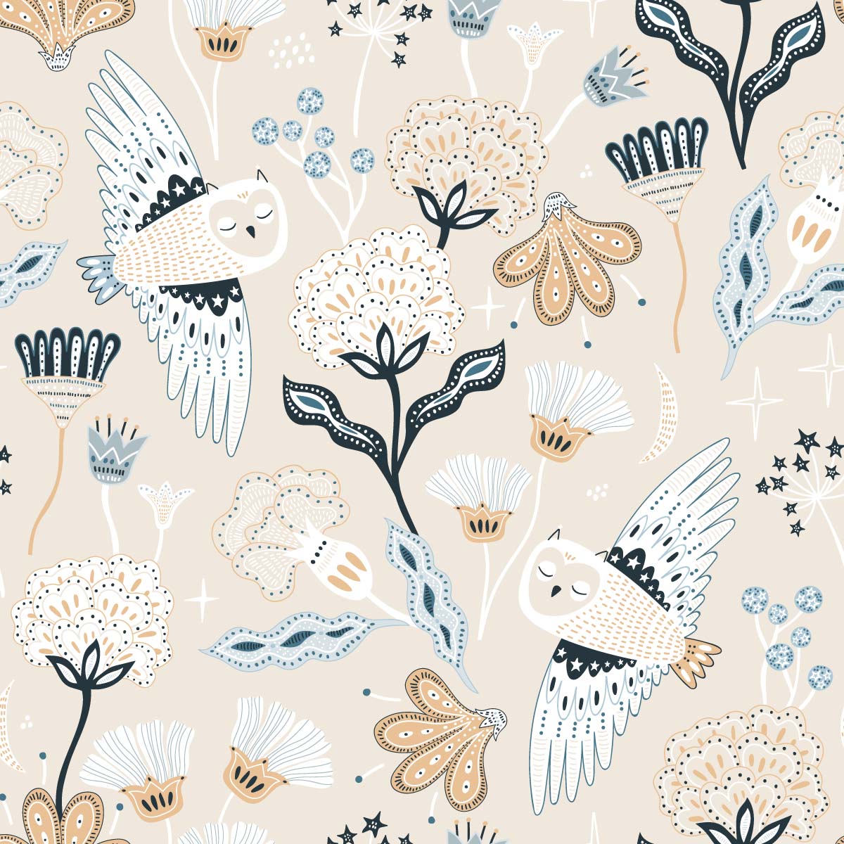 Pattern-tapisserie-chouette